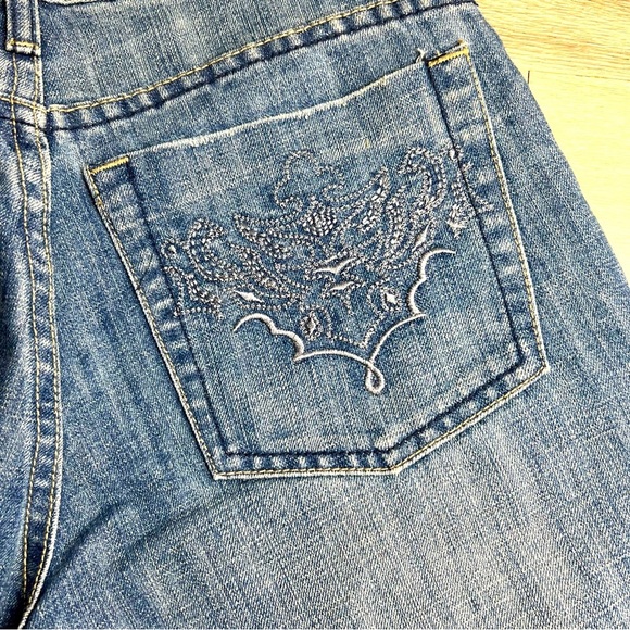 Zena VTG Y2K 90s Western Boho Denim Cowboy Shorts - Picture 4 of 7